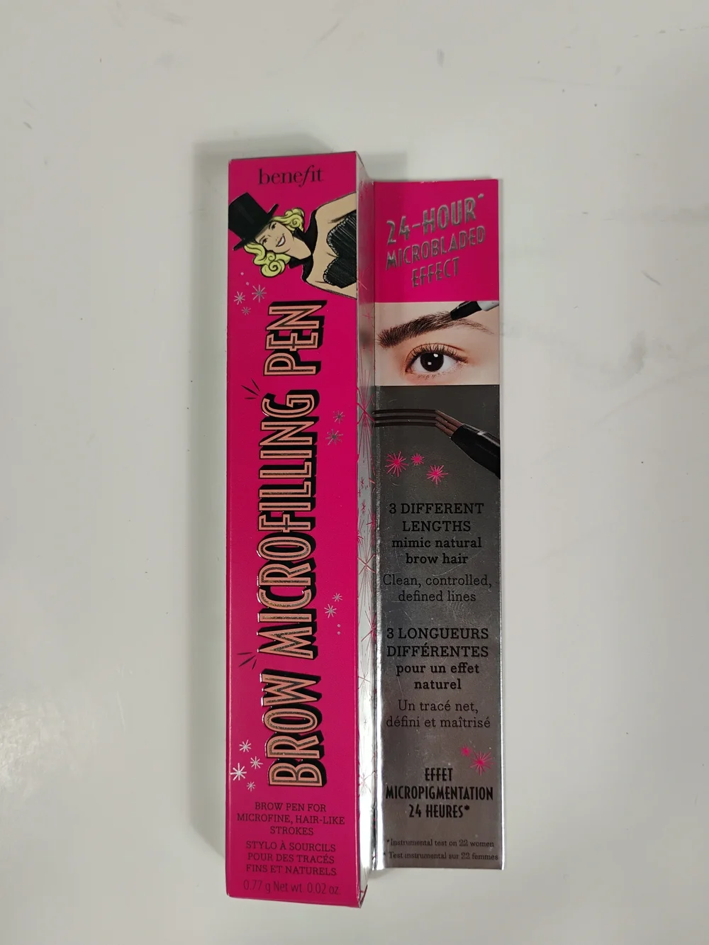 Benefit Brow Microfilling Pen - Hot Pink Packaging